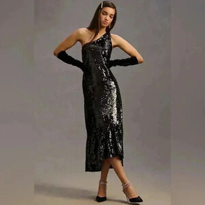 Maeve One-Shoulder Sequin Dress